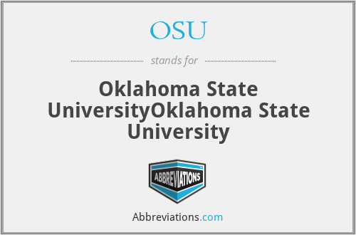 What is the abbreviation for oklahoma state universityoklahoma state university?